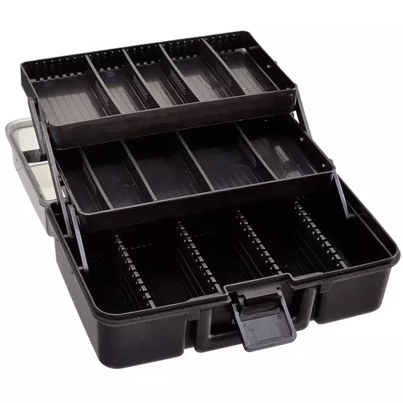 Ящик Meiho Versus VS-7010 Tackle Box 284х180х112mm, колір: чорний, фото , изображение 2